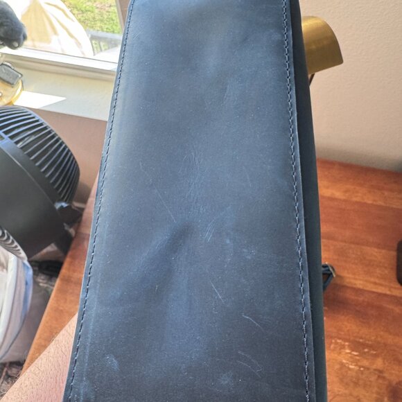 Portland Leather Goods Large Raindrop and Large Bifold Wallet in Deep Water - Picture 7 of 13